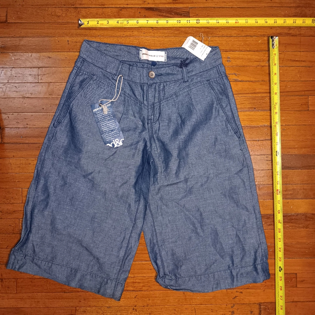 Paper Denim And Cloth Linen Shorts